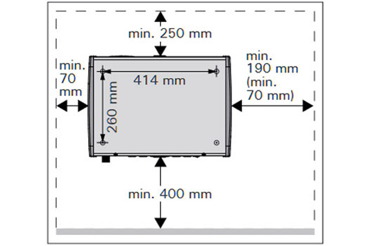 Sơ đồ hướng dẫn lắp đặt máy xông hơi ướt Harvia GHS-60 Finland